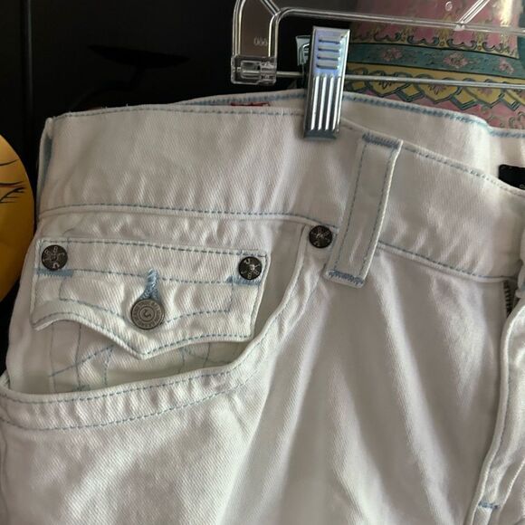 True Religion White Men's Jean Shorts 36 - Picture 8 of 16